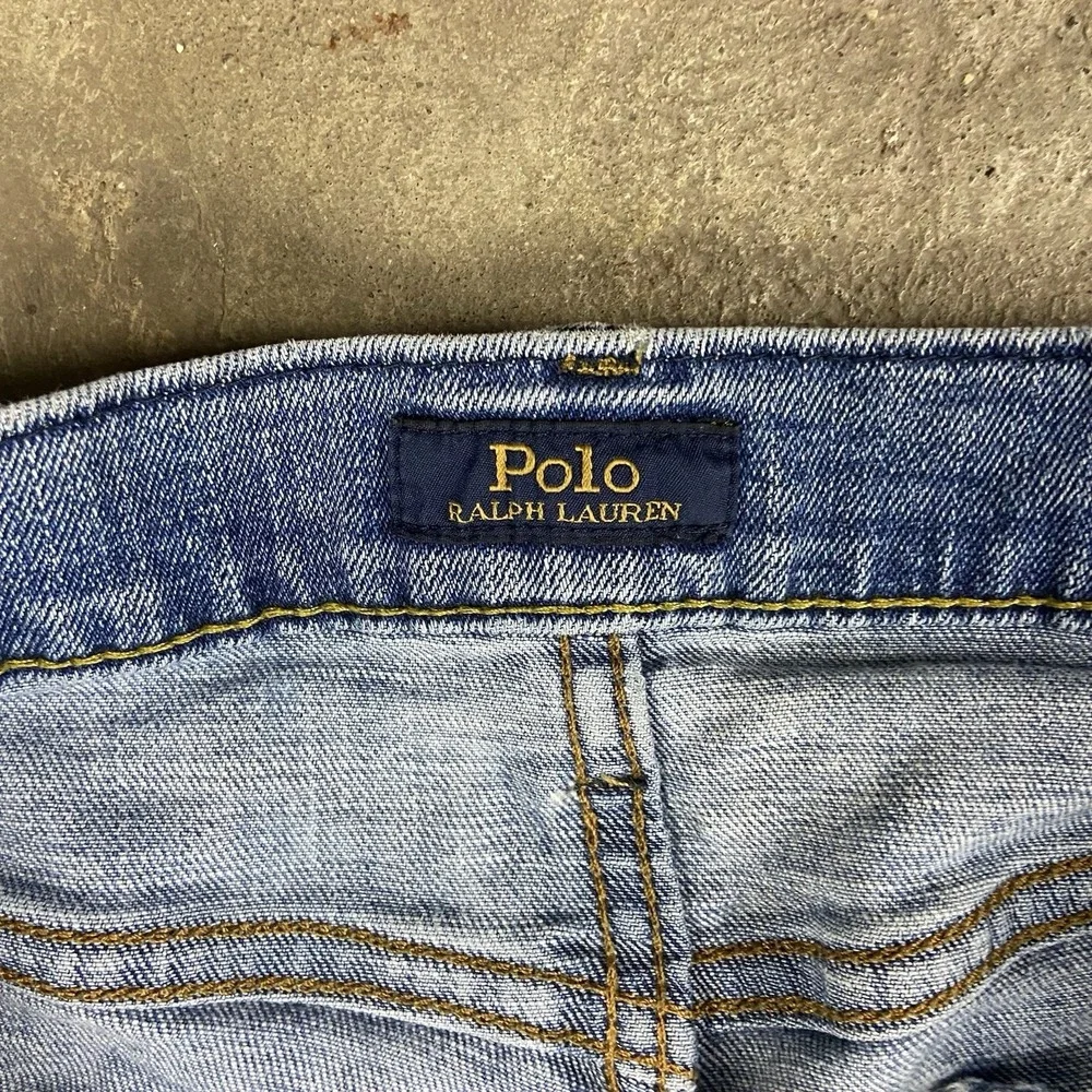 Polo Ralph Lauren Jeans Size 36x32 Blue Denim Medium Wash Straight Relaxed‎ Fit